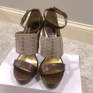 Charles By Charles David Brown Leather Heels Size 7.5